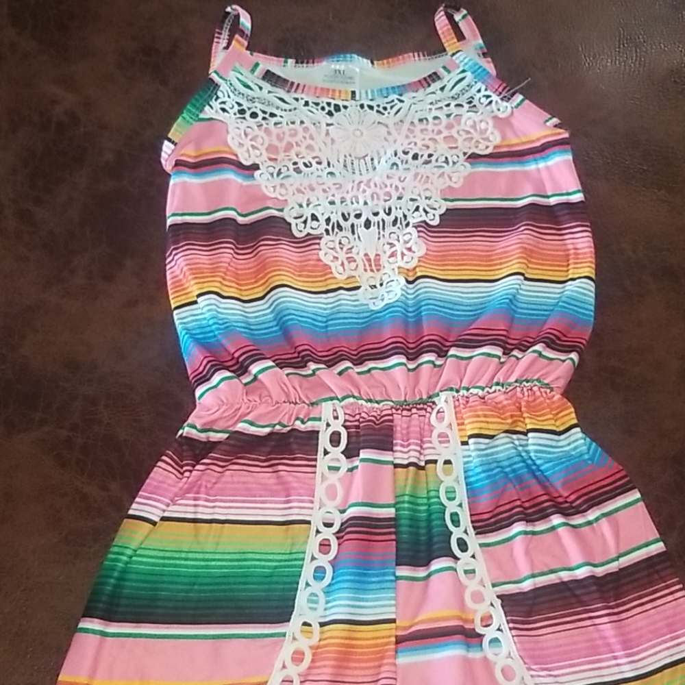 Girls serape 1 piece shorts size 5